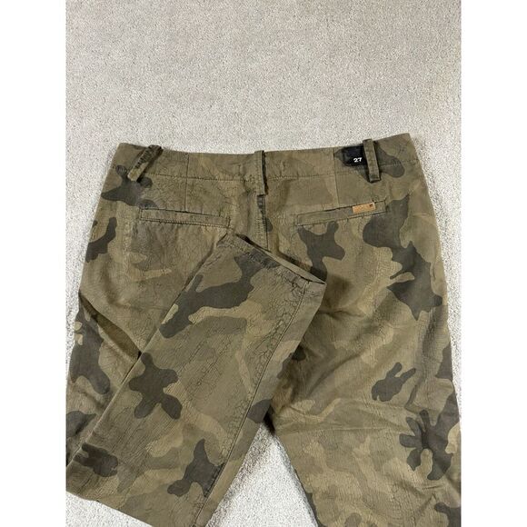 Joe's Jeans Denim - Joe's Jeans Green Camo Utility Skinny Ankle Jeans, Size 27, **1 broken Belt Loop